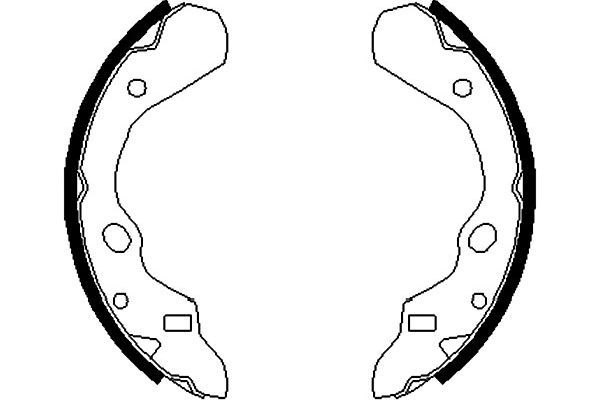 KAVO PARTS stabdžių trinkelių komplektas BS-5413